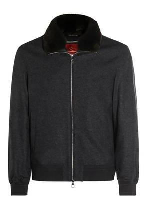 Montecore faux-fur-trim zip-front jacket - Grey