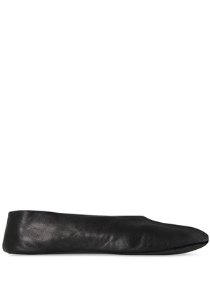 The Row Stella leather ballet flats - Black