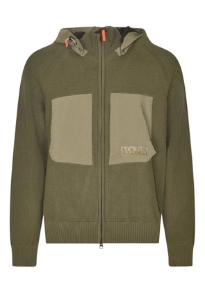Napapijri patch-pocket zip jacket - Green