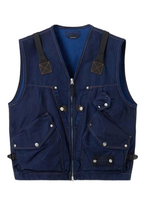 Stone Island denim gilet - Blue