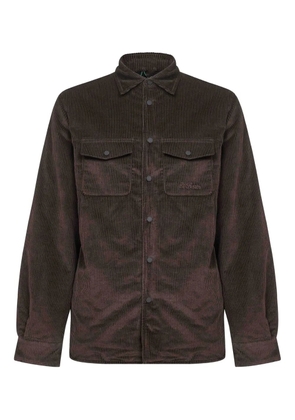 MC2 Saint Barth snap button corduroy jacket - Brown
