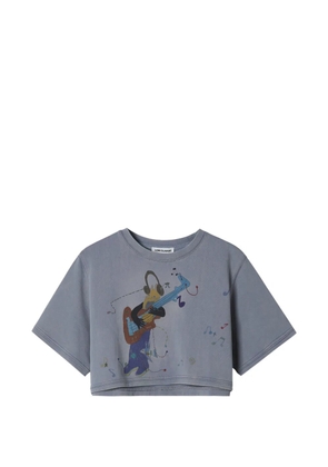 Low Classic graphic cropped T-shirt - Grey