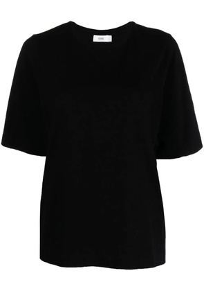 Closed wide-sleeves T-shirt - Black