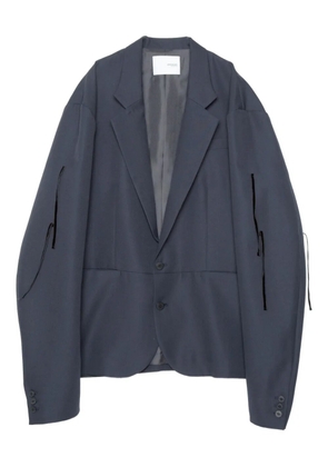 Yoshiokubo tie-embellished blazer - Black