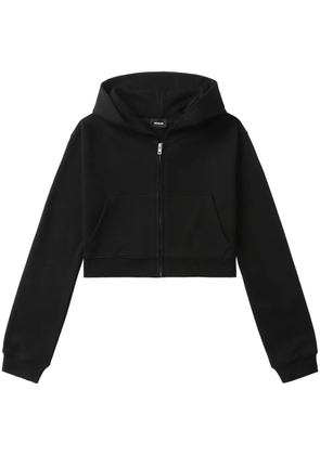We11done cotton zip-up hoodie - Black