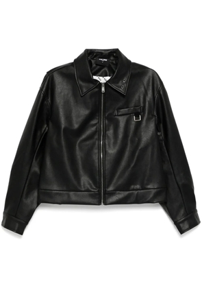 TEAM WANG design Choices faux leather jacket - Black