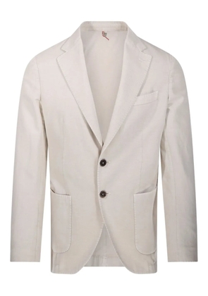 Santaniello linen-blend blazer - Neutrals