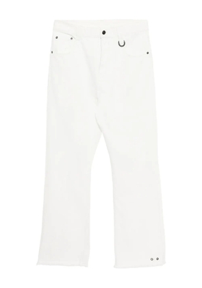 TEAM WANG design straight-leg jeans - White