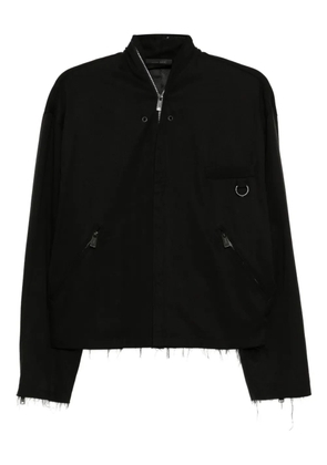 TEAM WANG design raw-edge jacket - Black