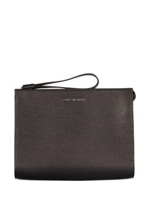 Orciani textured clutch bag - Black