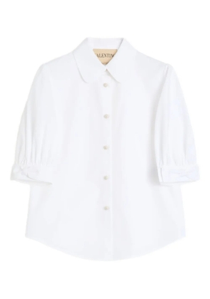 Valentino Garavani puffed sleeve button-up shirt - White