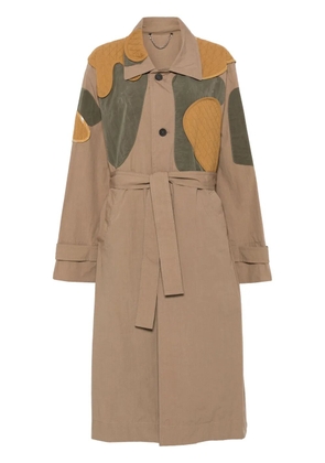 Craig Green patch-detail trench coat - Neutrals