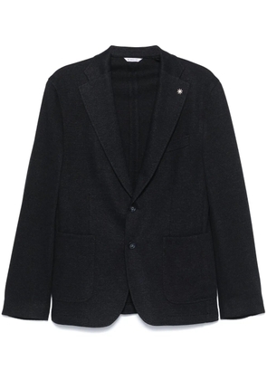 Manuel Ritz brooch-detail blazer - Blue