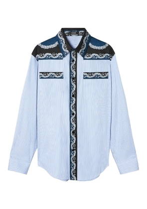 Versace striped-print shirt - Blue