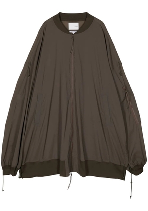 Yoshiokubo MA-1 drop-shoulder bomber jacket - Neutrals