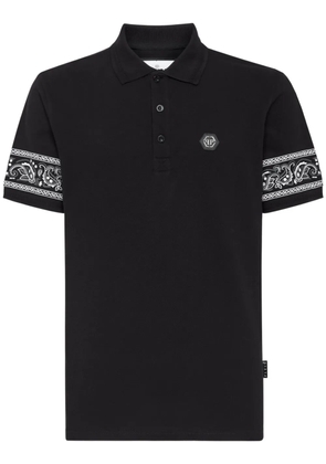 Philipp Plein Paisley Gothic Plein polo shirt - Black