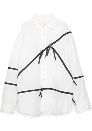 Yoshiokubo Zip Line shirt - White