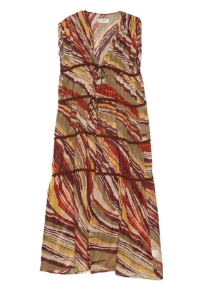 Muller Of Yoshiokubo abstract-pattern dress - Red