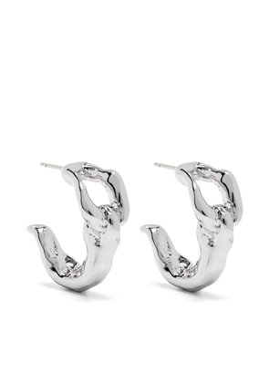 Vann Jewelry C hoop earrings - Silver