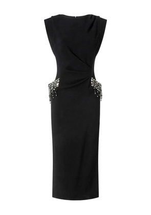 PINKO crystal-embellished midi dress - Black