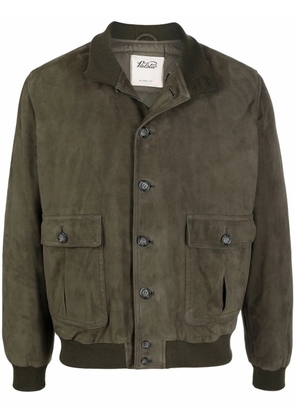 Valstar high-neck suede jacket - Green