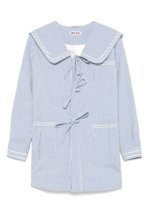 BODE Club Stripe sailor coat - Blue