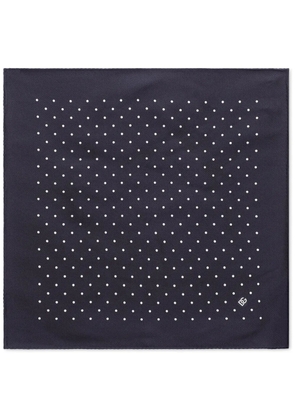 Dolce & Gabbana polka dot-print silk scarf - Blue
