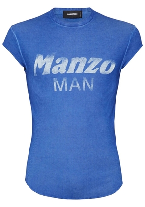 DSQUARED2 text-print T-shirt - Blue