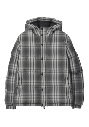 Burberry check puffer jacket - Grey
