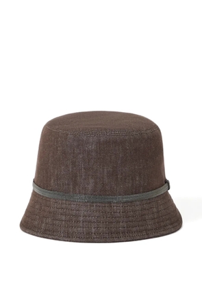 Brunello Cucinelli Monili-chain bucket hat - Brown