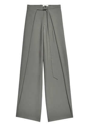 AMI Paris layered wide-leg trousers - Grey