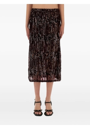 Baum Und Pferdgarten sequin-embellished midi skirt - Red