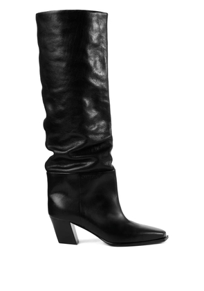 Jimmy Choo 60mm Hart leather boots - Black