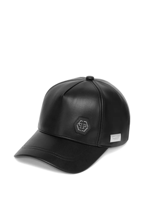 Philipp Plein hexagon-logo baseball cap - Black