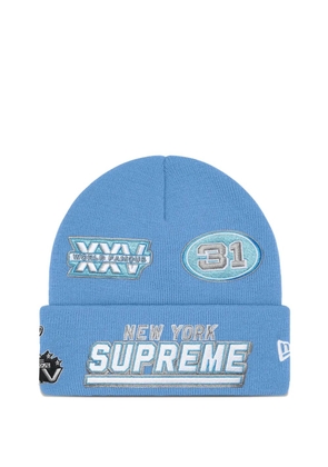 Supreme x New Era Football beanie hat - Blue