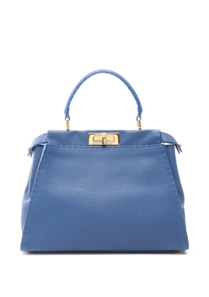 Fendi Pre-Owned 2010-2025 Medium Leather Selleria Peekaboo Iconic Satchel handbag - Blue