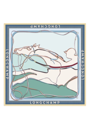 Longchamp A toute Allure silk scarf - Neutrals
