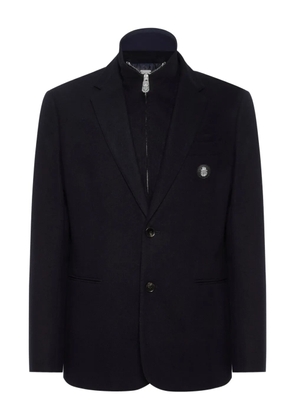 Billionaire logo-patch blazer - Blue