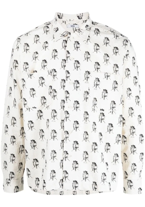 BODE graphic-print long-sleeve shirt - White
