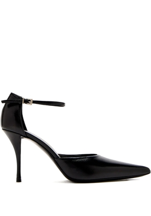 Jude 90mm Court ankle-strap stiletto pumps - Black
