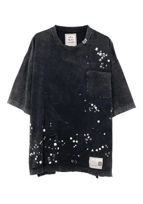 Maison MIHARA YASUHIRO crystal-embellished pocket T-shirt - Black