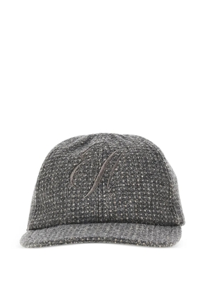 Emporio Armani logo-embroidered hat - Grey