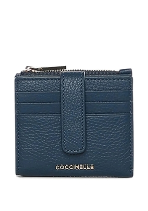 Coccinelle zip leather wallet - Blue