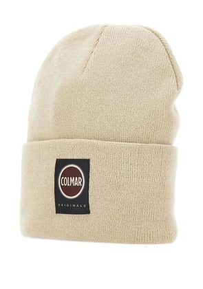 Colmar logo-patch cuffed beanie hat - Neutrals