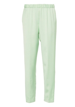 Forte Forte elasticated high-waisted trousers - Green