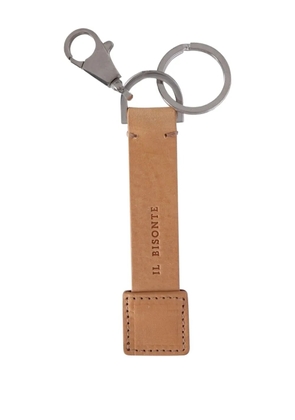 Il Bisonte leather keyring - Neutrals