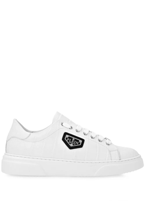 Philipp Plein Lo-Top Crocco sneakers - White