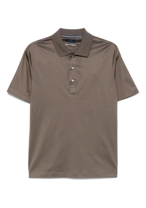 Paul & Shark perlé cotton polo shirt - Brown