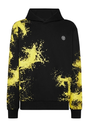 Plein Sport splash hooded sweatshirt - Black