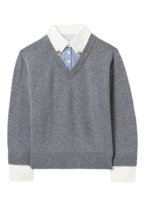 Claudie Pierlot V-neck wool sweatshirt - Grey